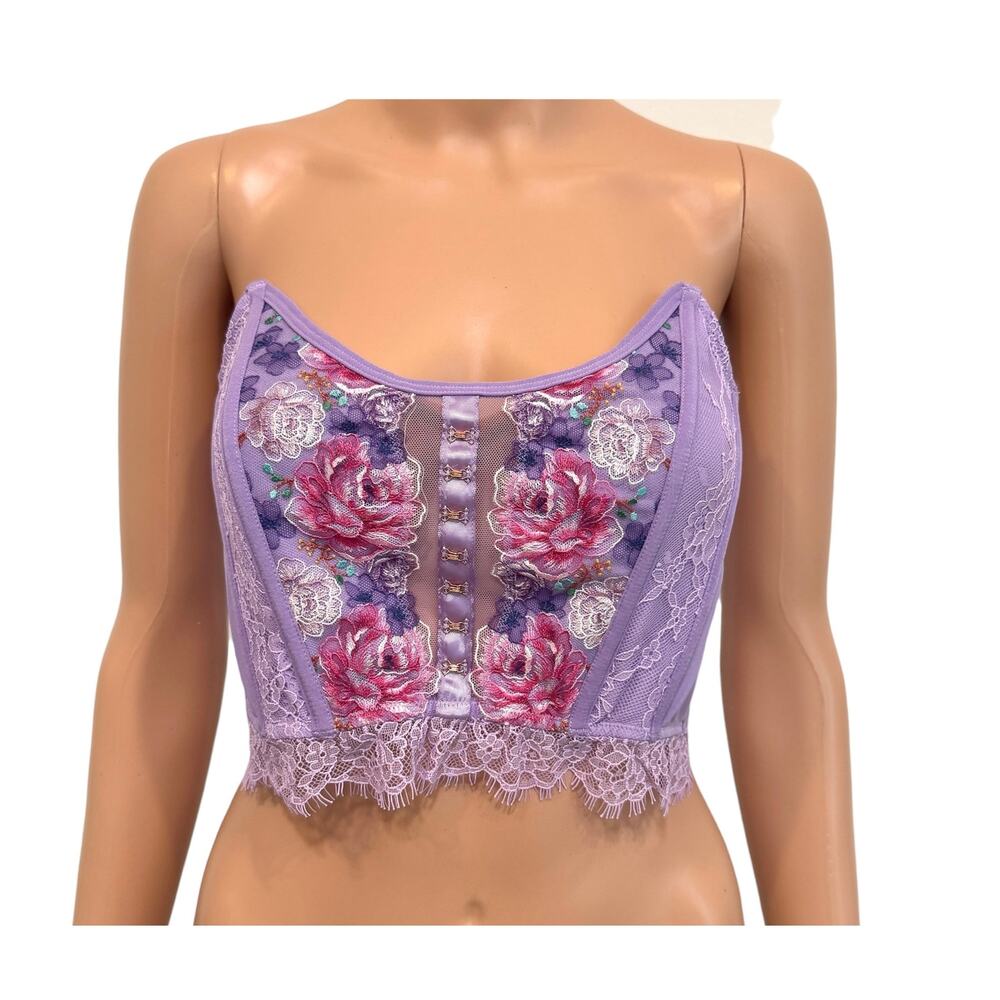 Victoria’s Secret small Dream Angels embroidered corset top BC3 3231